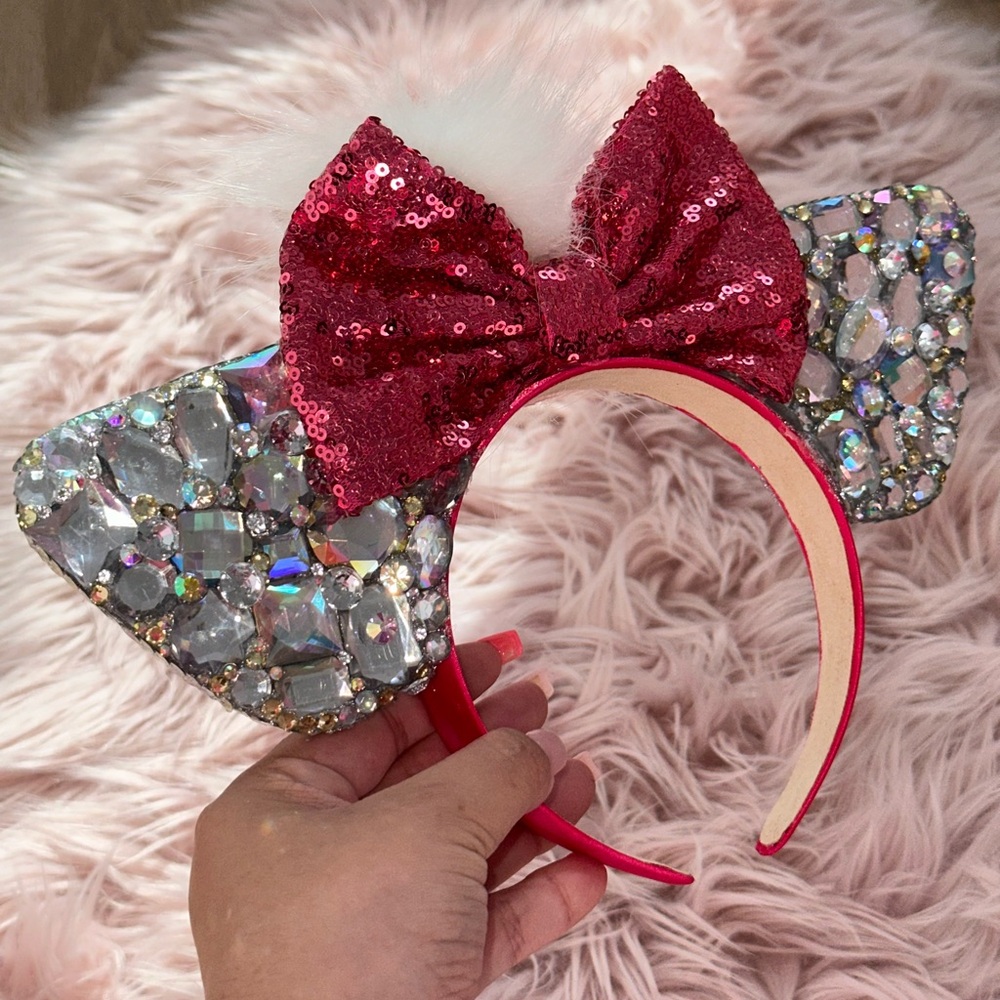 Custom Disney Bling Bejeweled Rhinestone Kitten Ears Wicked Ears by Shenai Magic